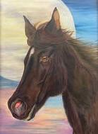 Tammy DeFelice的马头油画